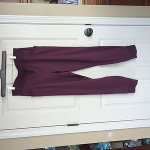 Purple joggers in large by 32 Heat